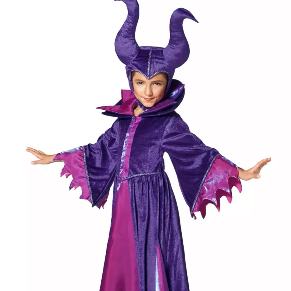 Disney Purple and Pink Maleficent Costume for Kids